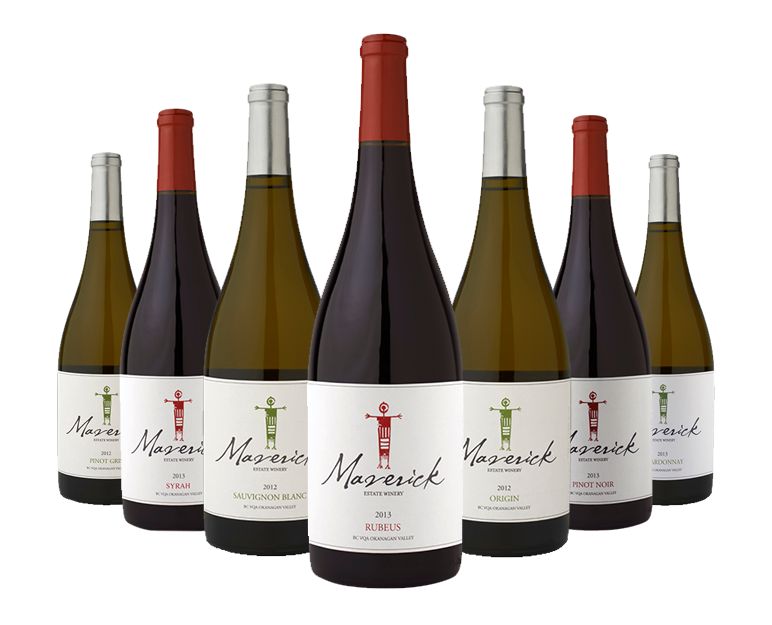 Maverick Estate Winery - bottles